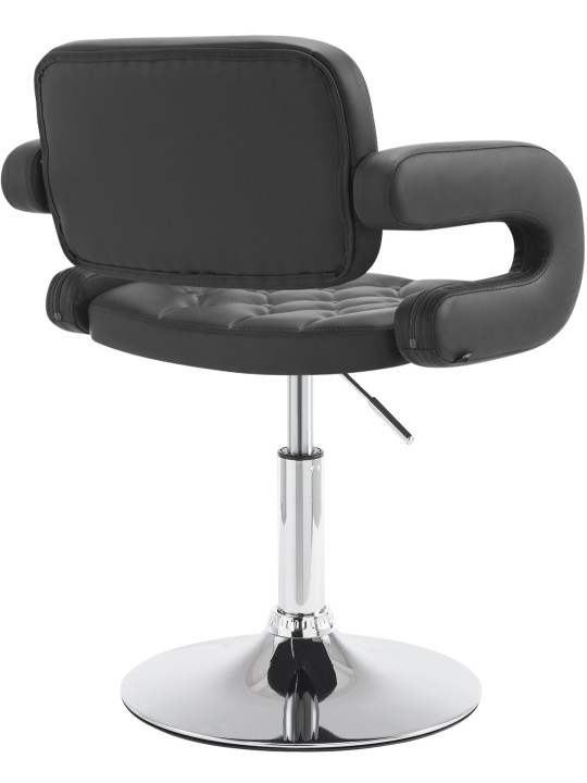 Sezlong Dublin imitatie piele, negru