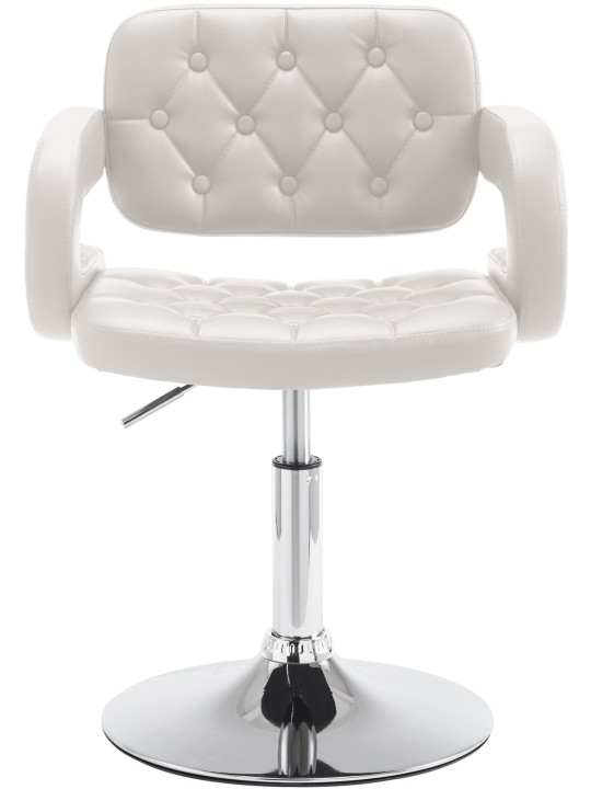 Sezlong Dublin imitatie piele, alb