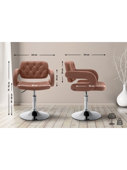 Sezlong Dublin imitatie piele, coniac