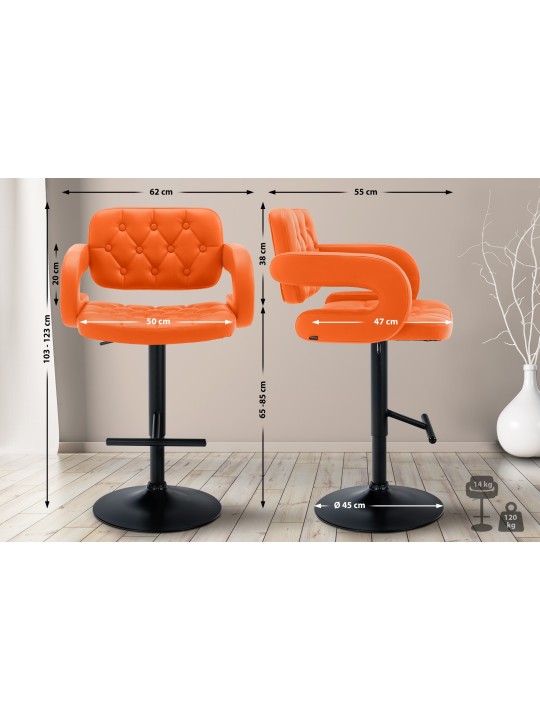 Scaun de bar Dublin, portocaliu