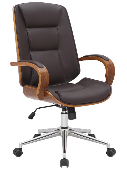 Scaun de birou Yankton, nuc/maro