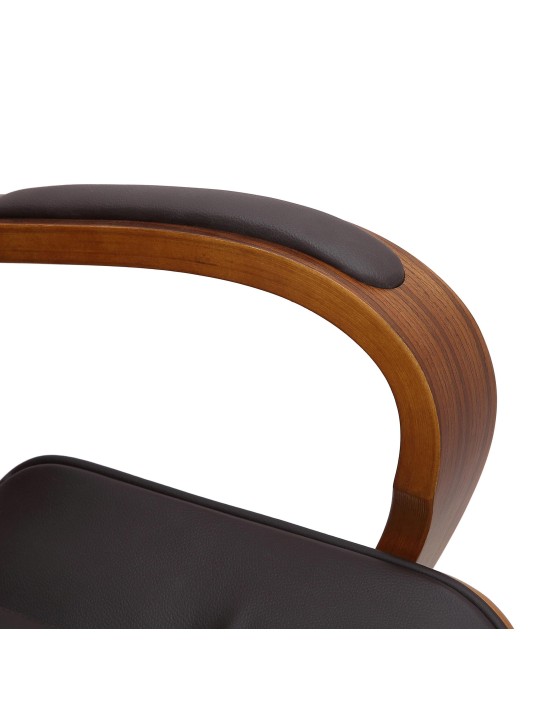 Scaun de birou Yankton, nuc/maro