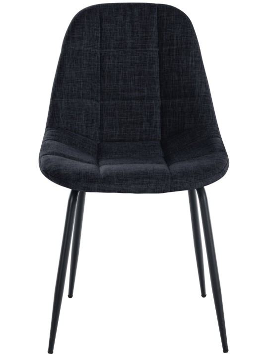 Set 2 scaune Tom stofa, negru Set 2 scaune Tom stofa, negru