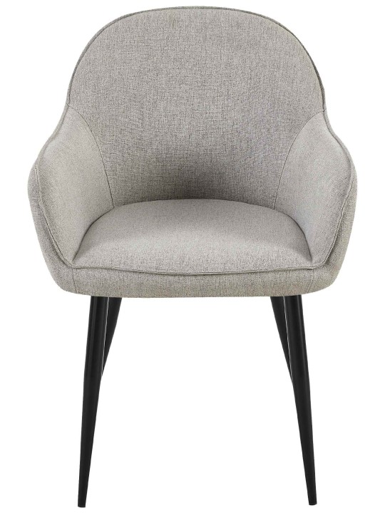 Set 2 scaune de sufragerie stofa Boise, gri Set 2 scaune de sufragerie stofa Boise, gri