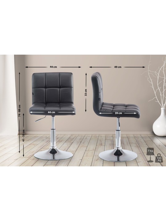 Șezlong Palma V2, negru