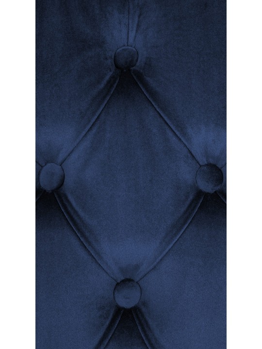 Scaun de sufragerie catifea Lisburn, albastru