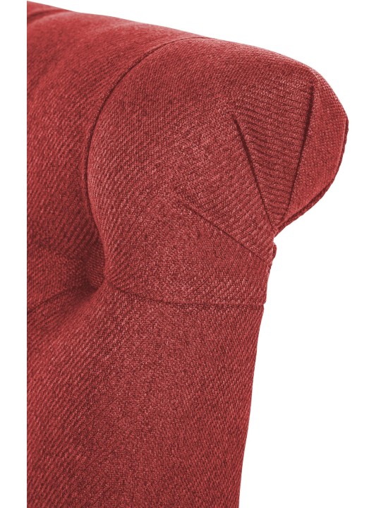 Set 2 scaune de sufragerie Lisburn Fabric, roșu Set 2 scaune de sufragerie Lisburn Fabric, roșu