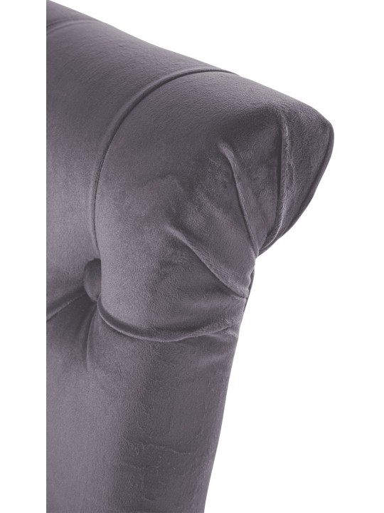 Set 2 scaune de sufragerie catifea Lisburn, gri închis Set 2 scaune de sufragerie catifea Lisburn, gri închis