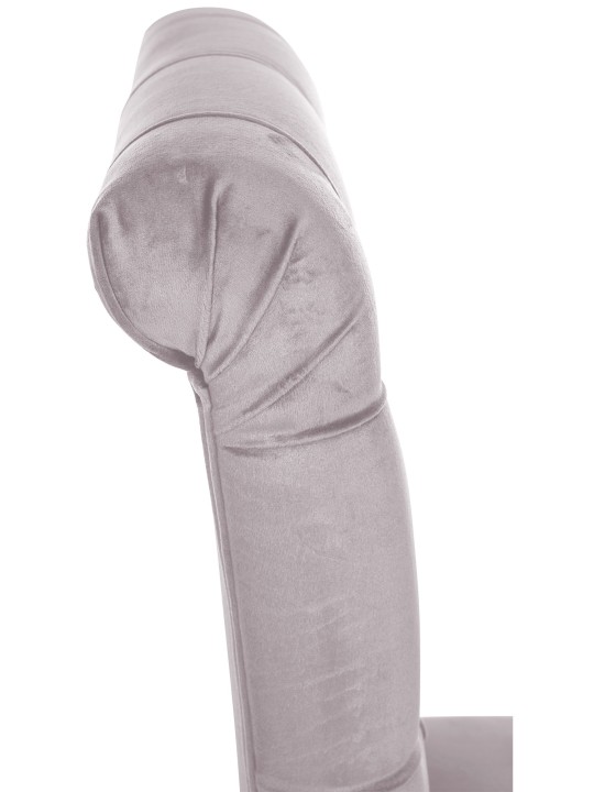 Set 2 scaune de sufragerie catifea Lisburn, gri