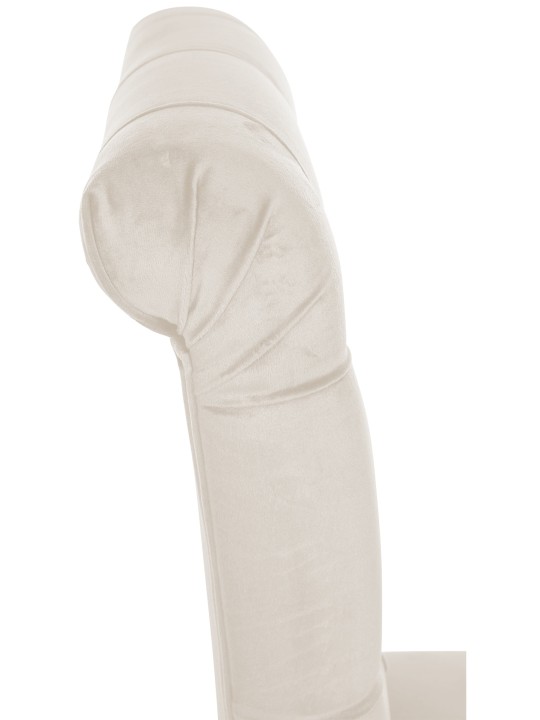 Set 2 scaune de sufragerie catifea Lisburn, crem Set 2 scaune de sufragerie catifea Lisburn, crem