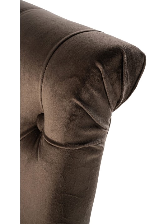 Set 2 scaune de sufragerie catifea Lisburn, maro