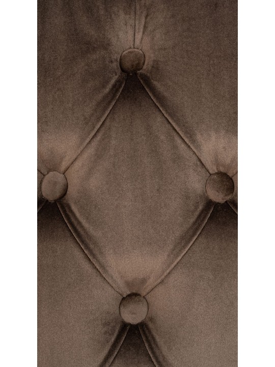 Set 2 scaune de sufragerie catifea Lisburn, maro