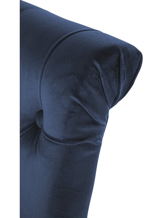 Set 2 scaune de sufragerie catifea Lisburn, albastru