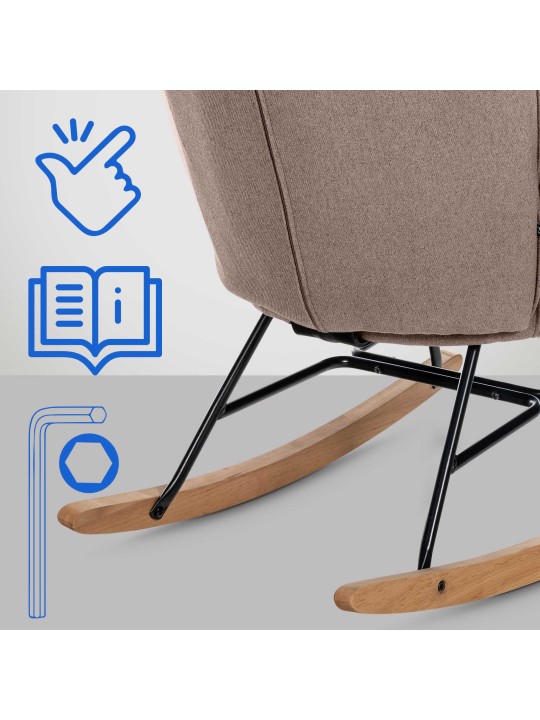 Scaun Sanka stofa, taupe Scaun Sanka stofa, taupe