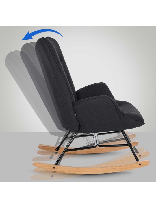 Scaun Sanka stofa, negru Scaun Sanka stofa, negru