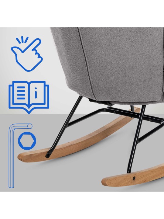 Scaun Sanka stofa, gri Scaun Sanka stofa, gri