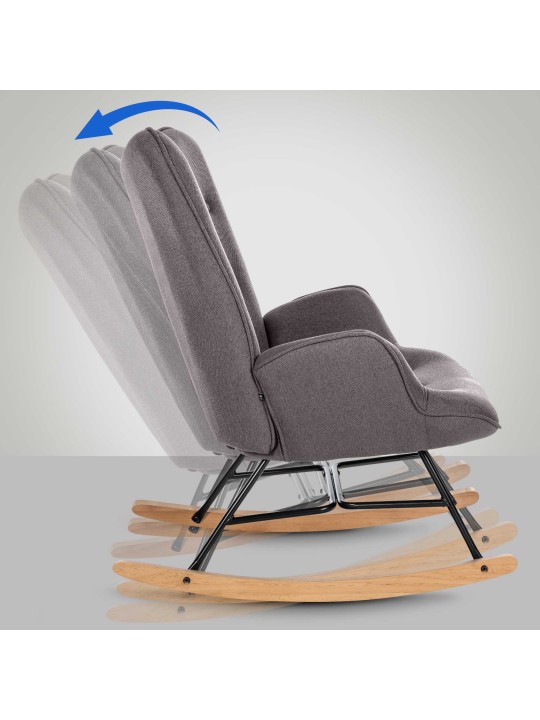 Scaun Sanka stofa, gri închis Scaun Sanka stofa, gri închis