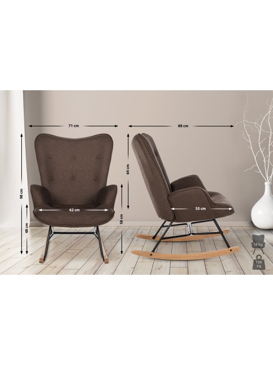 Scaun Sanka stofa, maro Scaun Sanka stofa, maro