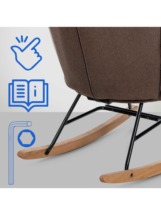 Scaun Sanka stofa, maro Scaun Sanka stofa, maro