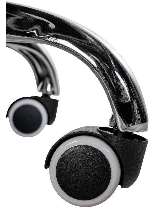 Scaun de birou Amadora imitatie piele, crem