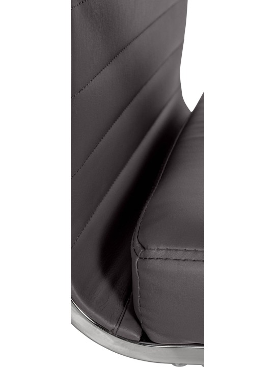 Scaun de birou Amadora imitatie piele, gri