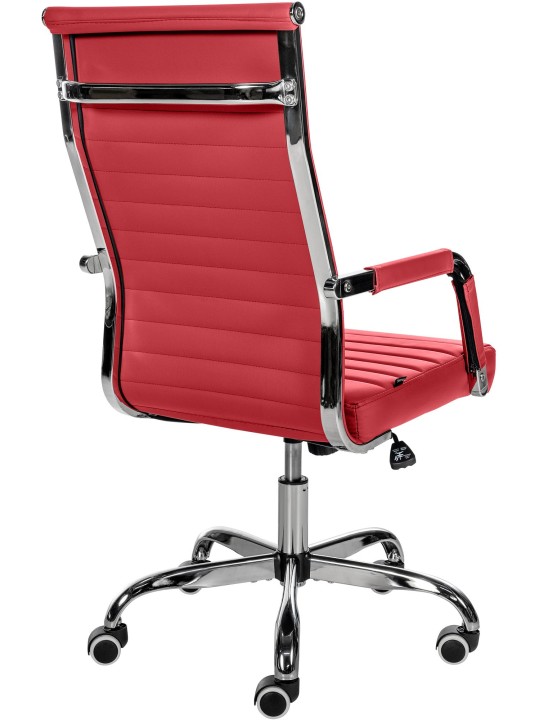 Scaun de birou Amadora imitatie piele, roșu Scaun de birou Amadora imitatie piele, roșu