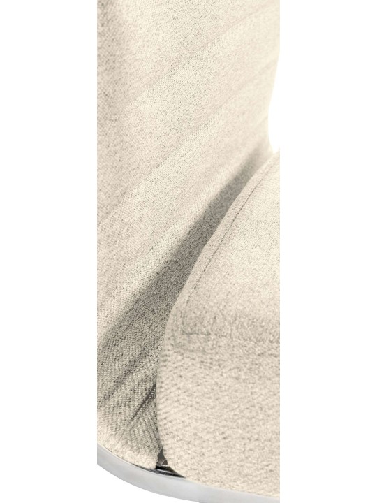 Scaun de birou Amadora material, crem