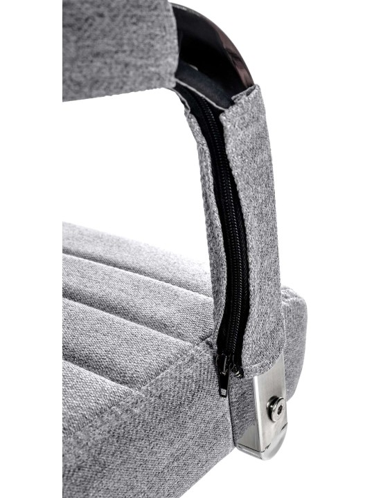 Scaun de birou Amadora material, gri