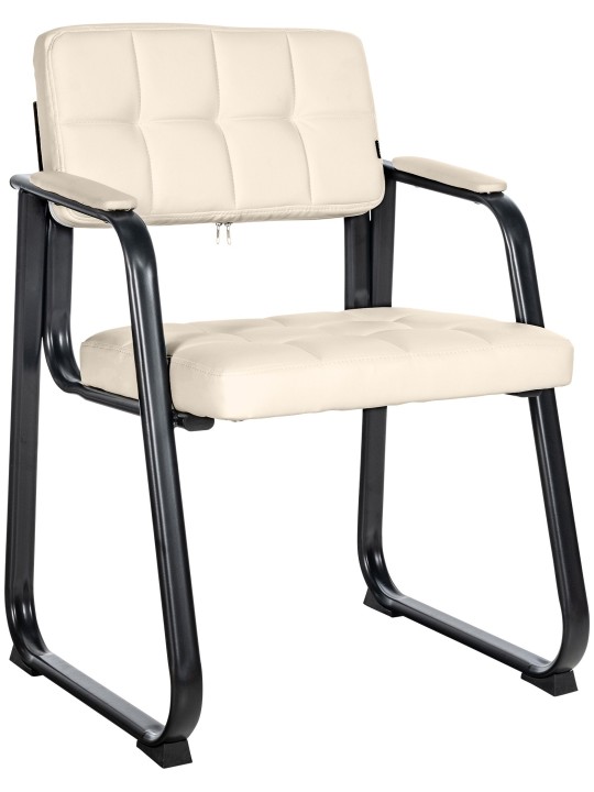 Scaun vizitator Canada B imitatie piele, crem Scaun vizitator Canada B imitatie piele, crem