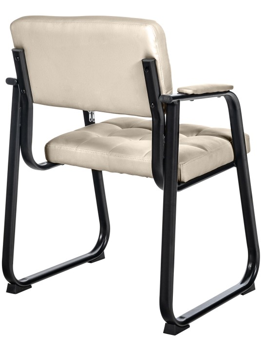Scaun vizitator Canada B imitatie piele, crem Scaun vizitator Canada B imitatie piele, crem