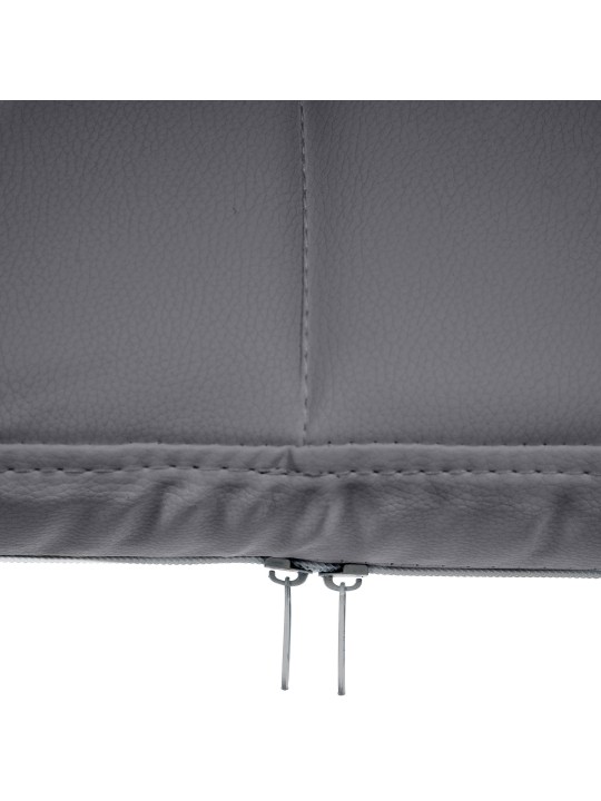 Scaun vizitator Canada B imitatie piele, gri