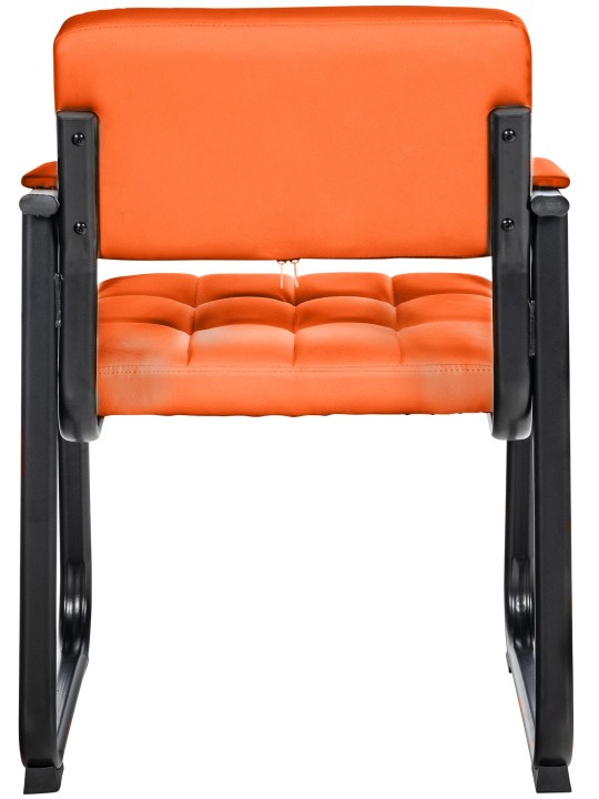 Scaun vizitator Canada B imitatie piele, portocaliu Scaun vizitator Canada B imitatie piele, portocaliu