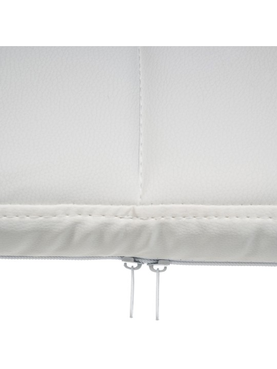 Scaun vizitator Canada B imitatie piele, alb