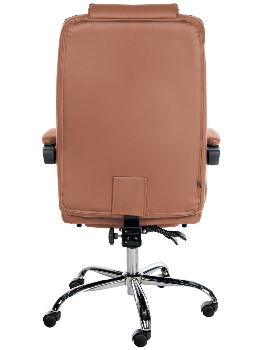 Scaun de birou Oxygen imitatie piele, maro deschis