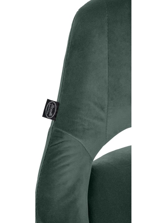 Scaun de bar Milet catifea crom, verde