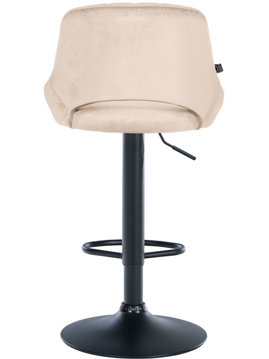 Scaun bar Milet catifea, crem