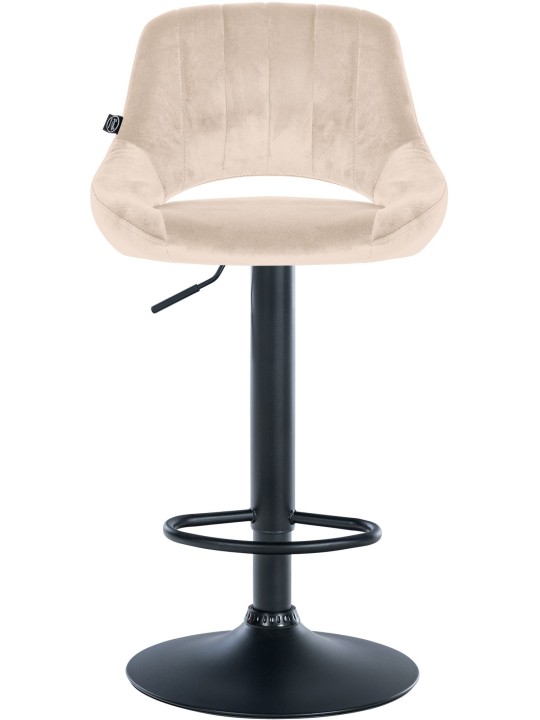 Scaun bar Milet catifea, crem