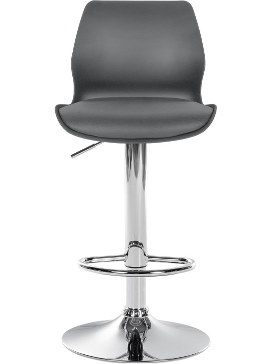 Scaun de bar Gilbert plastic, gri