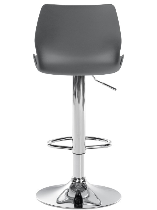 Scaun de bar Gilbert plastic, gri
