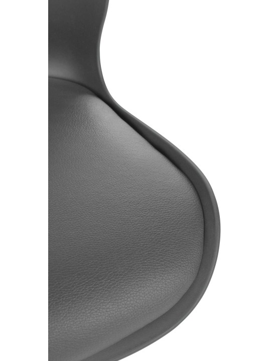 Scaun de bar Gilbert plastic, gri
