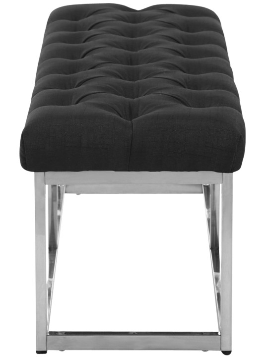 Bancheta Amun stofa E120, gri închis