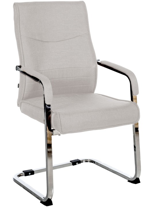 Scaun vizitator stofa Hobart, gri