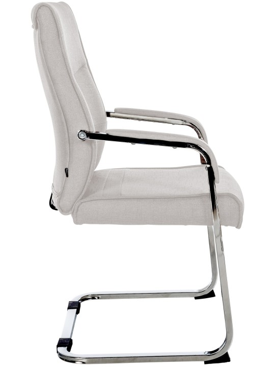 Scaun vizitator stofa Hobart, gri