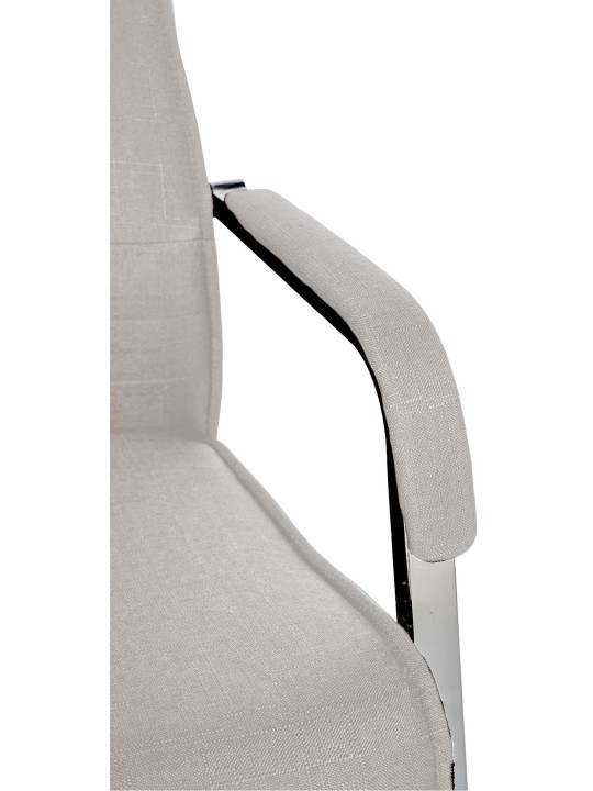 Scaun vizitator stofa Hobart, gri