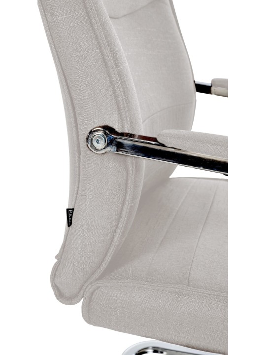 Scaun vizitator stofa Hobart, gri