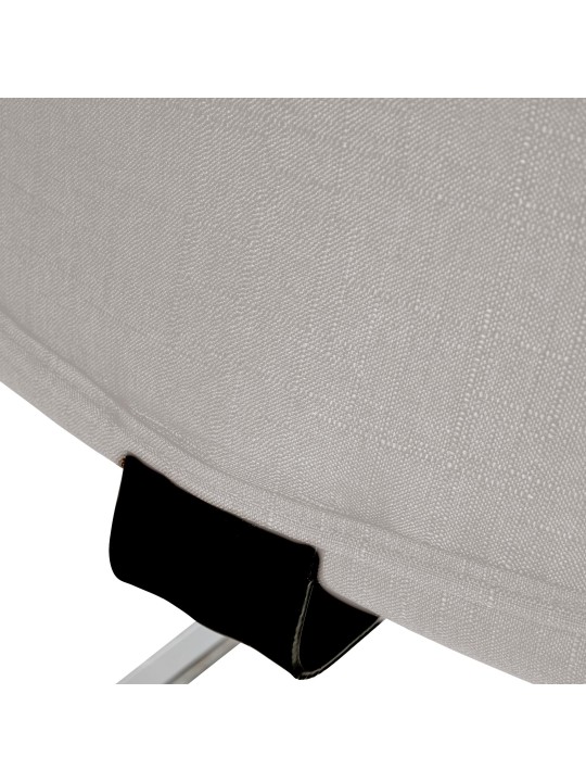 Scaun vizitator stofa Hobart, gri