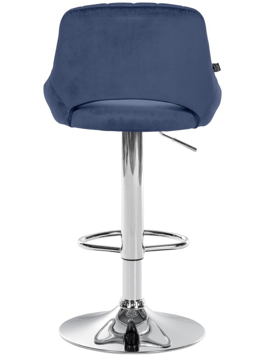 Set 2 scaune de bar Milet catifea C, albastru
