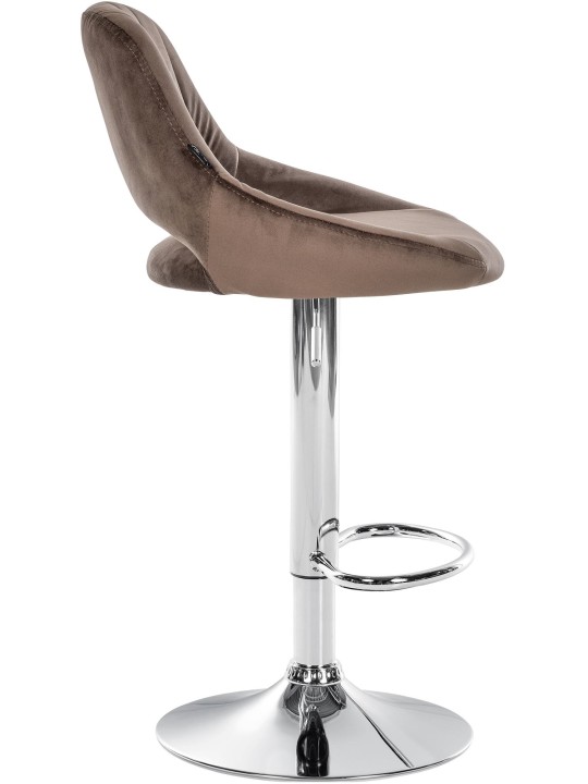 Set 2 scaune de bar Milet catifea C, maro