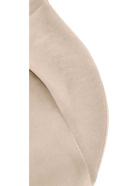 Set 2 scaune de bar Milet catifea C, crem