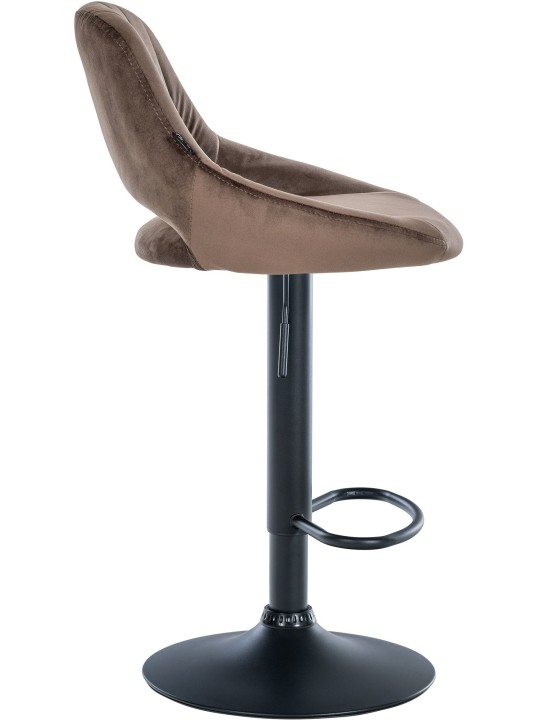 Set 2 scaune de bar Milet catifea B, maro